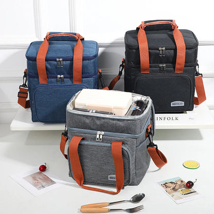 Cross Body Thickened Lunch Insulation Bag