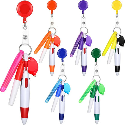 5-in-1 Nurse Pen Set with Badge Reel, Light Keychain & Marker