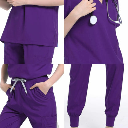 Multicolor Nurse Scrubs Set