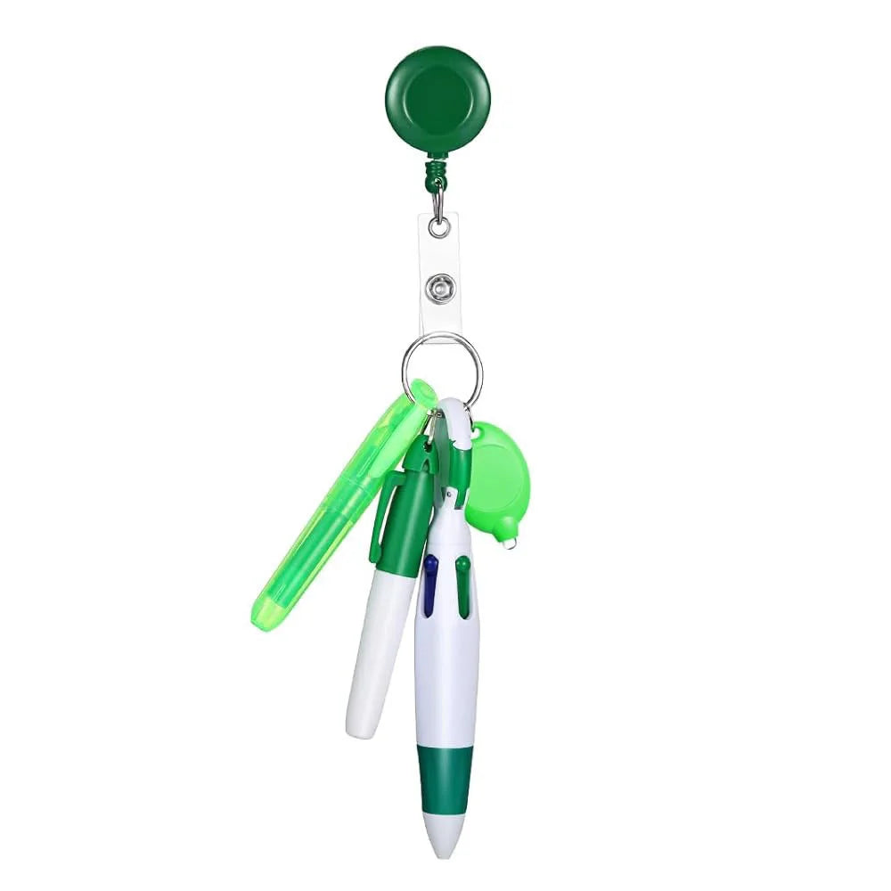 5-in-1 Nurse Pen Set with Badge Reel, Light Keychain & Marker