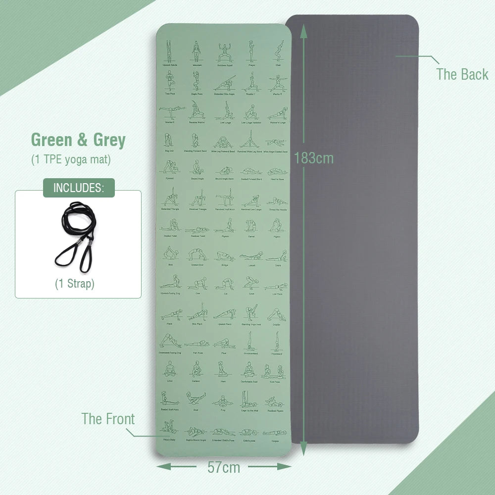 Eco-friendly Non-Slip TPE Yoga Mat