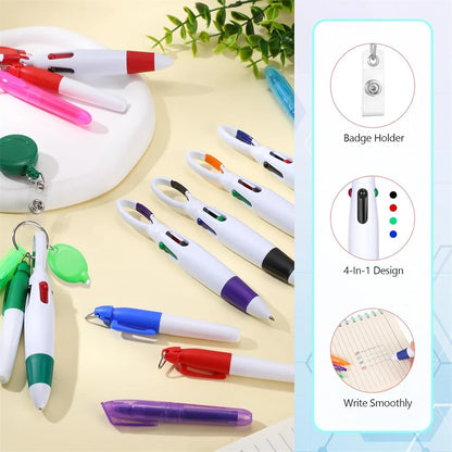 5-in-1 Nurse Pen Set with Badge Reel, Light Keychain & Marker