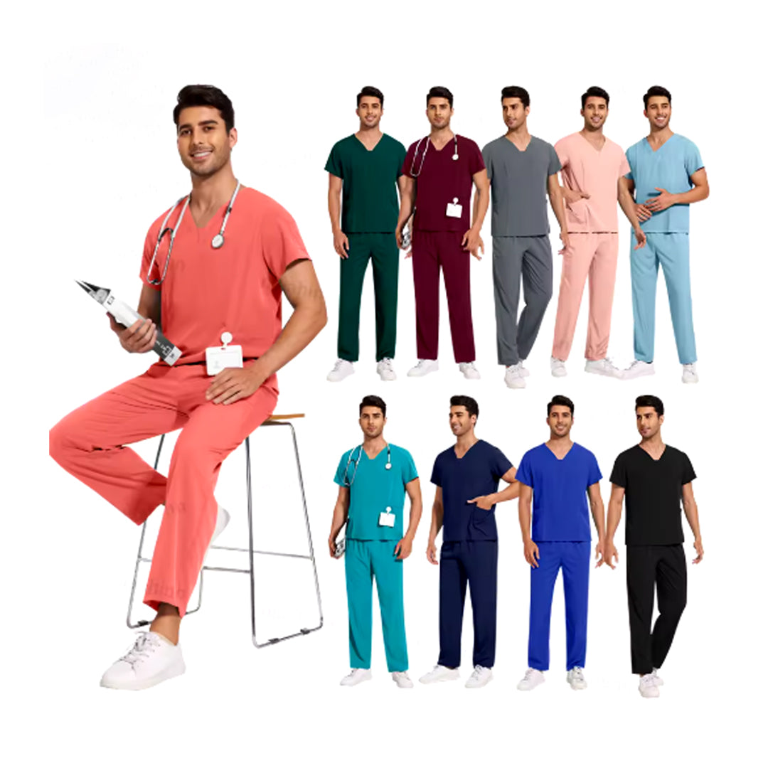 Unisex Scrubs Set - Medical & Nursing Stretch Uniforms